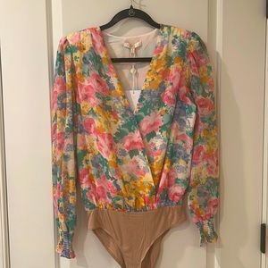 Floral Wayf bodysuit